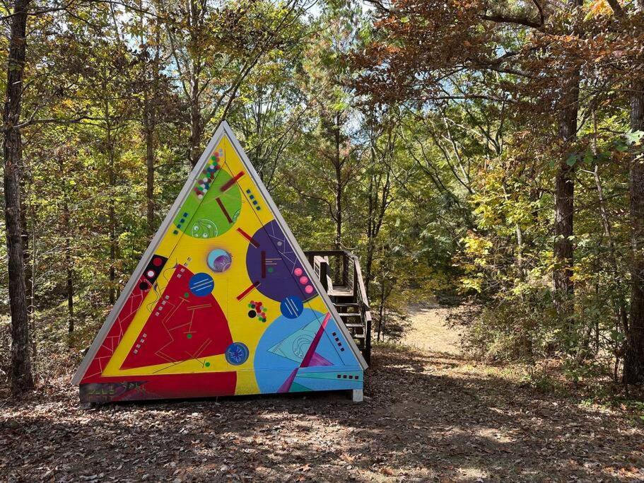 Bohamia - Cozy A-Frame Glamp On 268 Acre Forest Retreat Talladega Esterno foto
